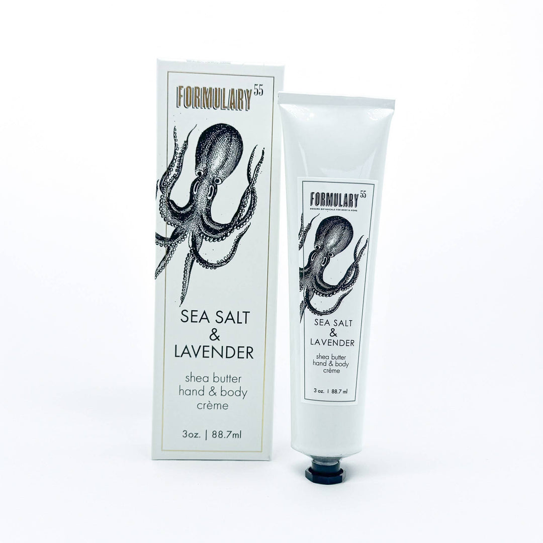 Sea Salt &amp; Lavender - Shea Butter Hand &amp; Body Creme Tube - Pine &amp; Moss
