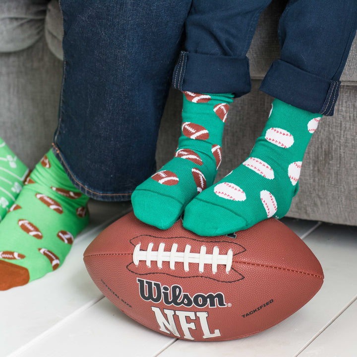 Men’s Socks | Football | Game Day | Purposely Mismatched: Men's 7 - 12