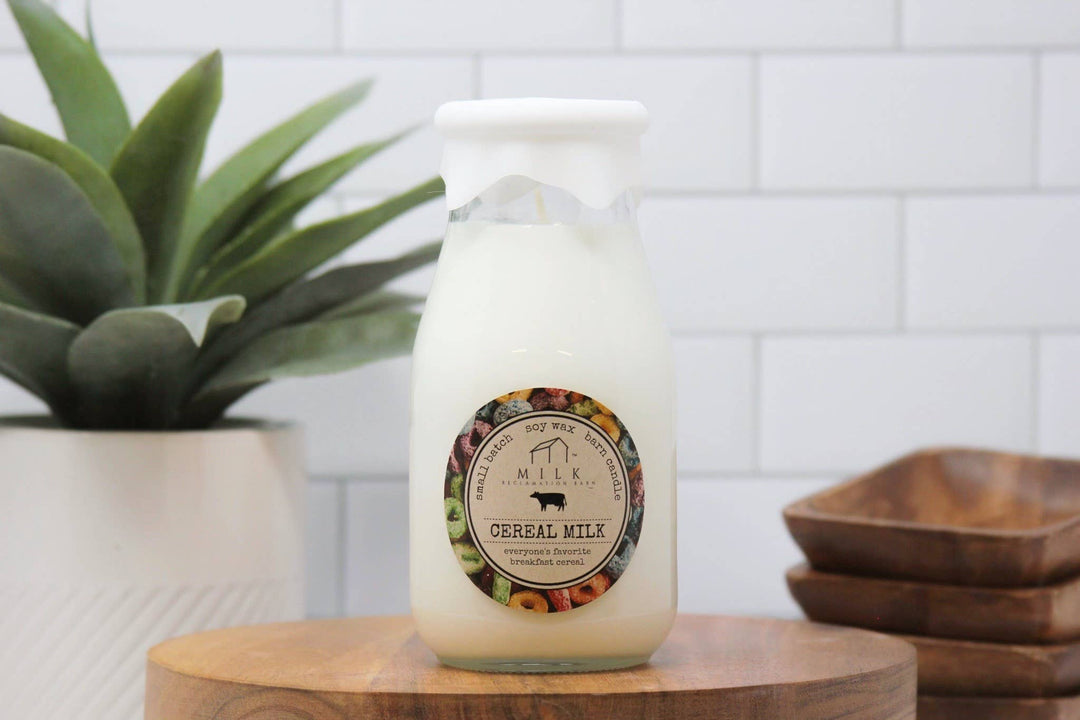 Milk Bottle Candle 13 oz: Brown Sugar & Fig