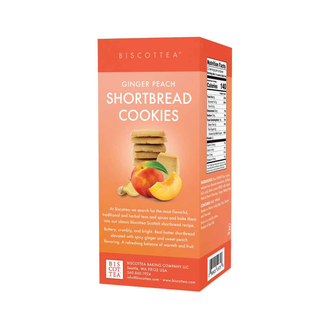 Biscottea Ginger Peach Shortbread