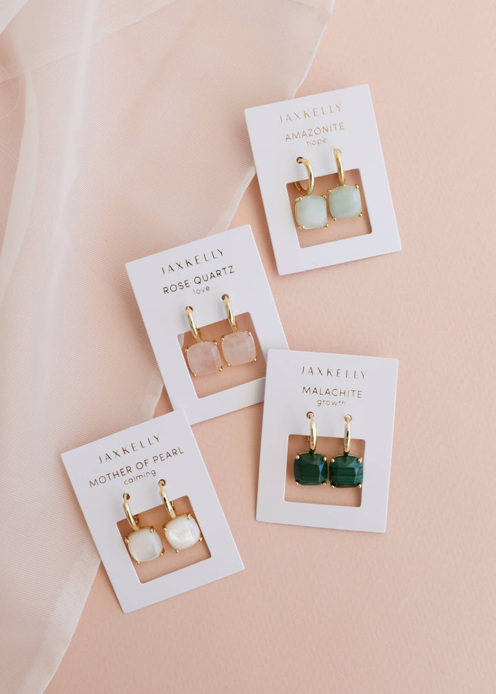 Gemstone Mini Drop - Malachite - Pine & Moss