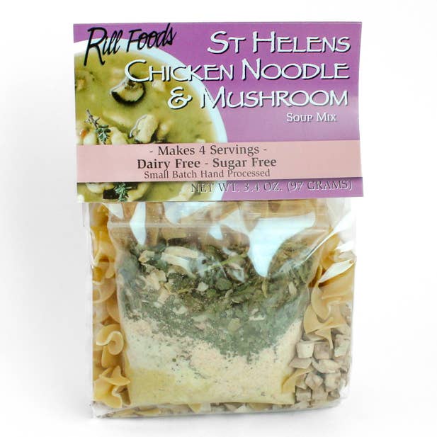 Small St Helens Chicken Noodle & Mushroom Soup Mix - Pine & Moss