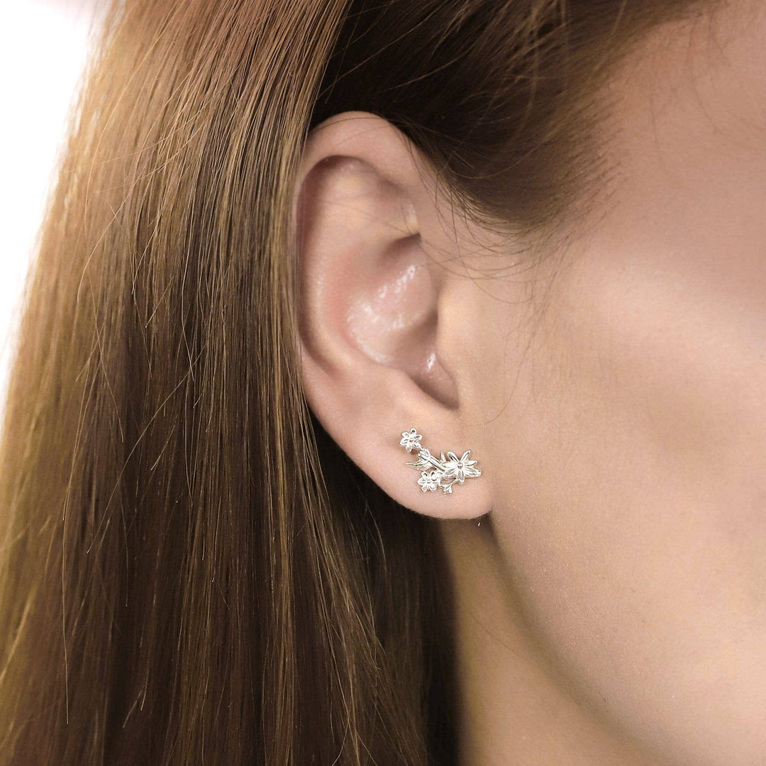 Flower Bouquet Studs (EDA 9144) - Pine & Moss