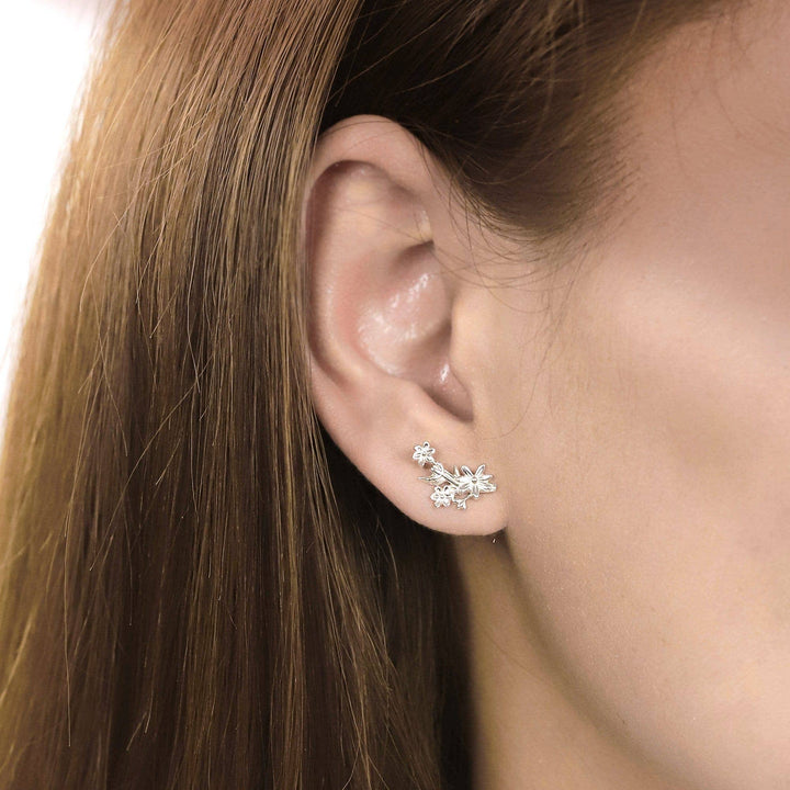 Flower Bouquet Studs (EDA 9144) - Pine & Moss