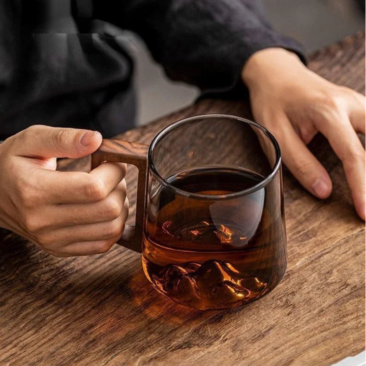 Mountain Peak Glass Mug