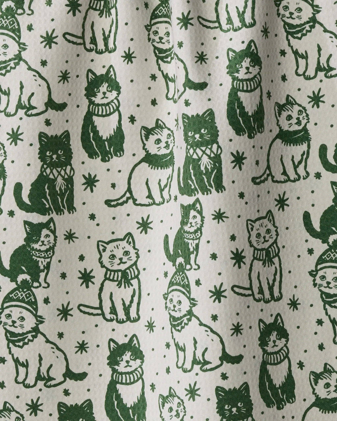 Geometry Cozy Kittens Luxe Kitchen Towel