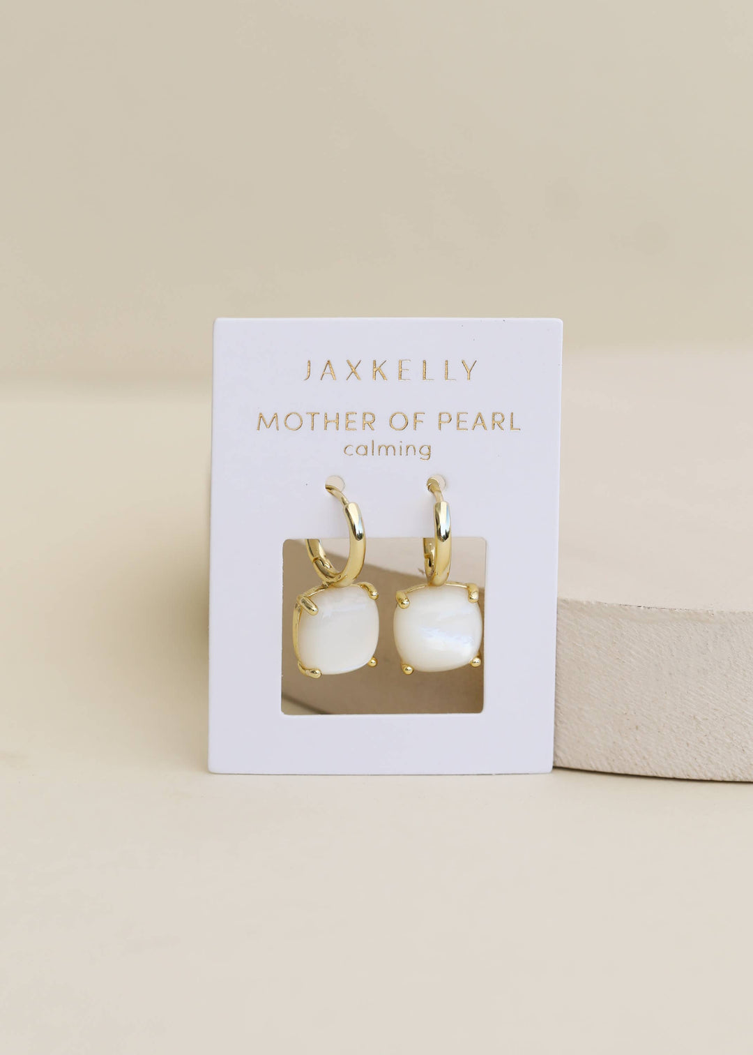 Gemstone Mini Drop - Mother of Pearl - Pine & Moss