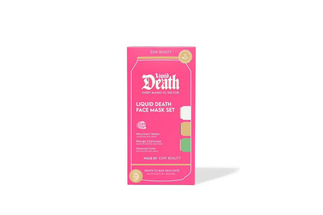 Liquid Death Face Mask Box Set
