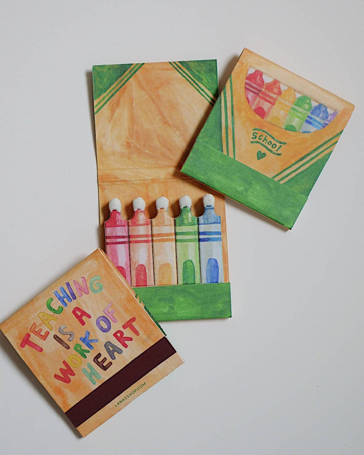 Teacher Appreciation Matchbook - 10 Illustrated Stems