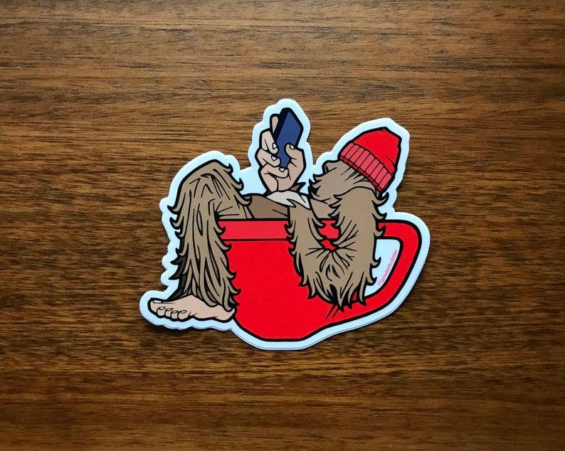 Yeti Latte | Bigfoot Coffee Sticker | Waterproof Vinyl Decal