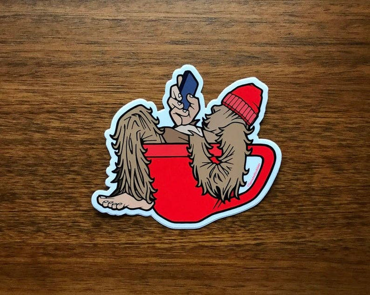 Yeti Latte | Bigfoot Coffee Sticker | Waterproof Vinyl Decal