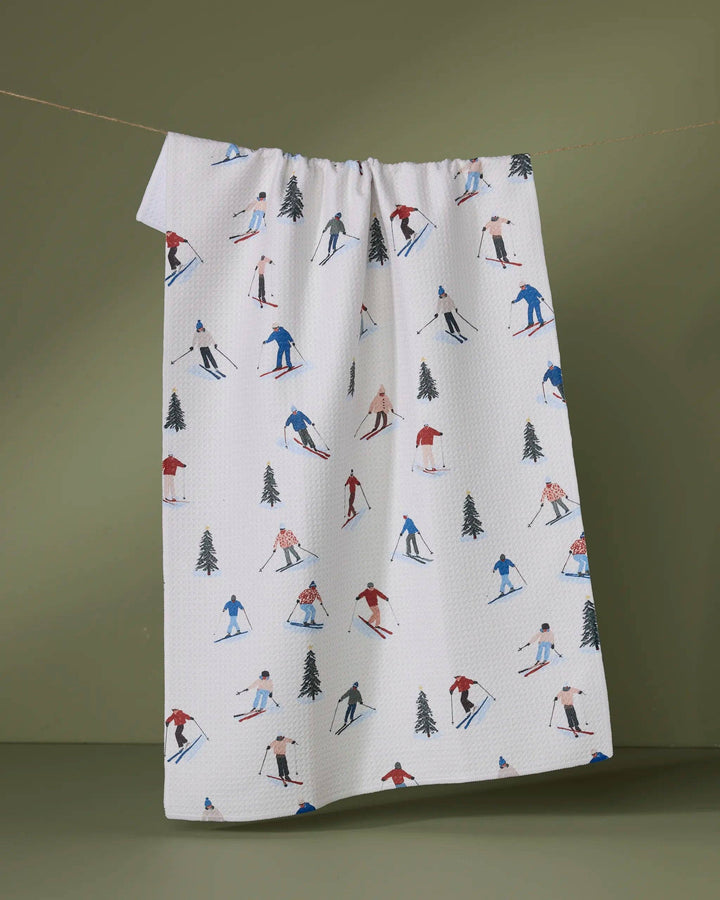 Geometry: Alpine Run Tea Towel