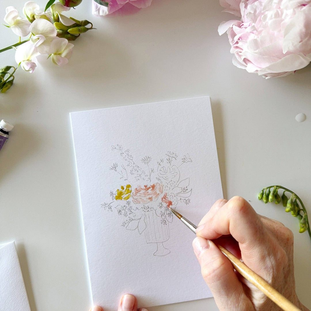 Emily Lex Studios: Bouquets paintable notecards