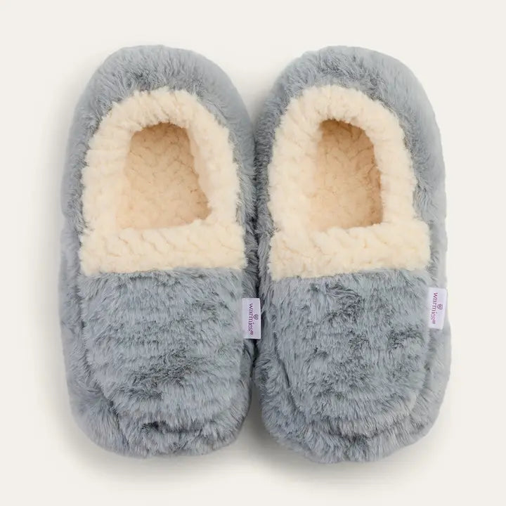 Sherpa Gray Warmies Slippers