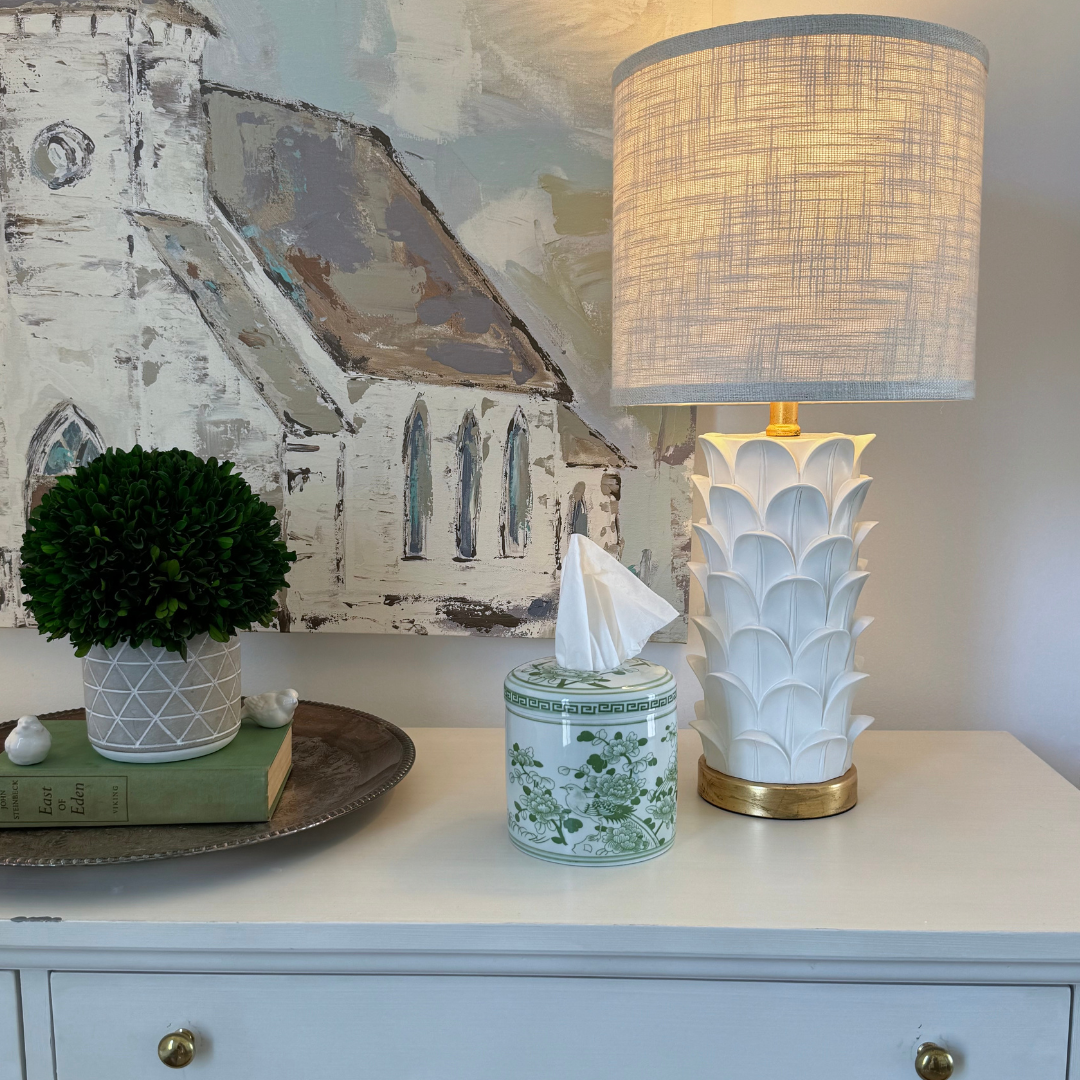 House of Happy- The Jade Tissue Vessel - Pine & Moss