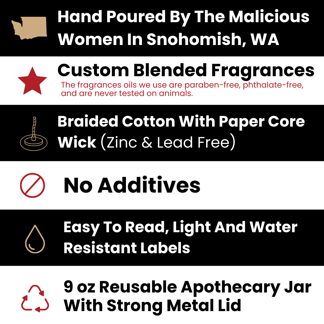 Malicious Candle Co.- Thank You for Being a Friend! - Scent: Sparkling Paloma
