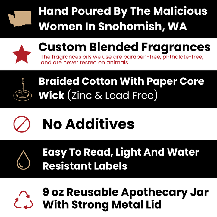 Malicious Candle Co.- Thank You for Being a Friend! - Scent: Sparkling Paloma