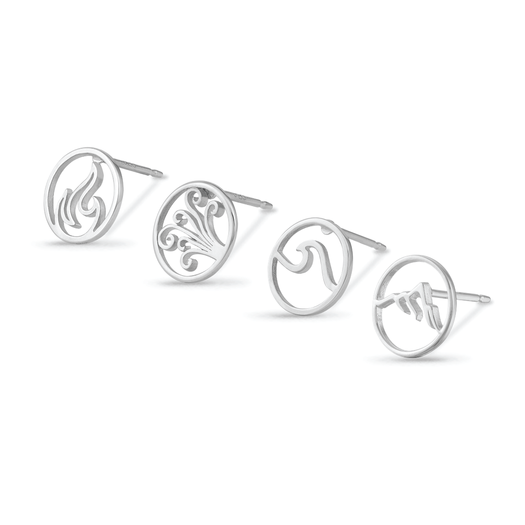 Zodiac Element Earth Studs (ES 2290) - Pine & Moss