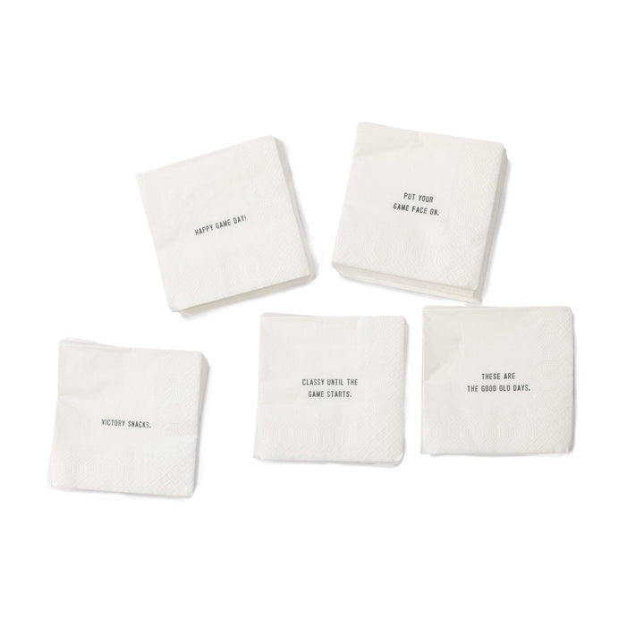 Game Day Edition Cocktail Napkins: Three Styles To Choose From