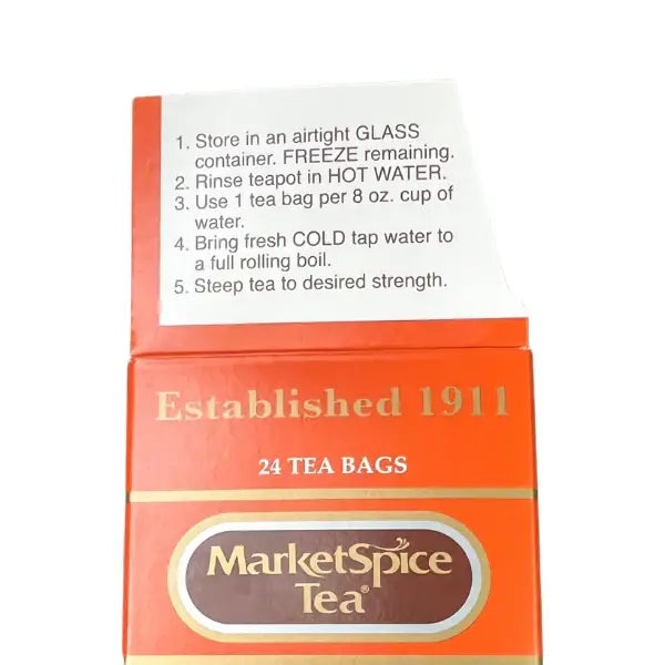 Marketspice Decaf Cinn-Orange Signature- 24ct Teabag Box