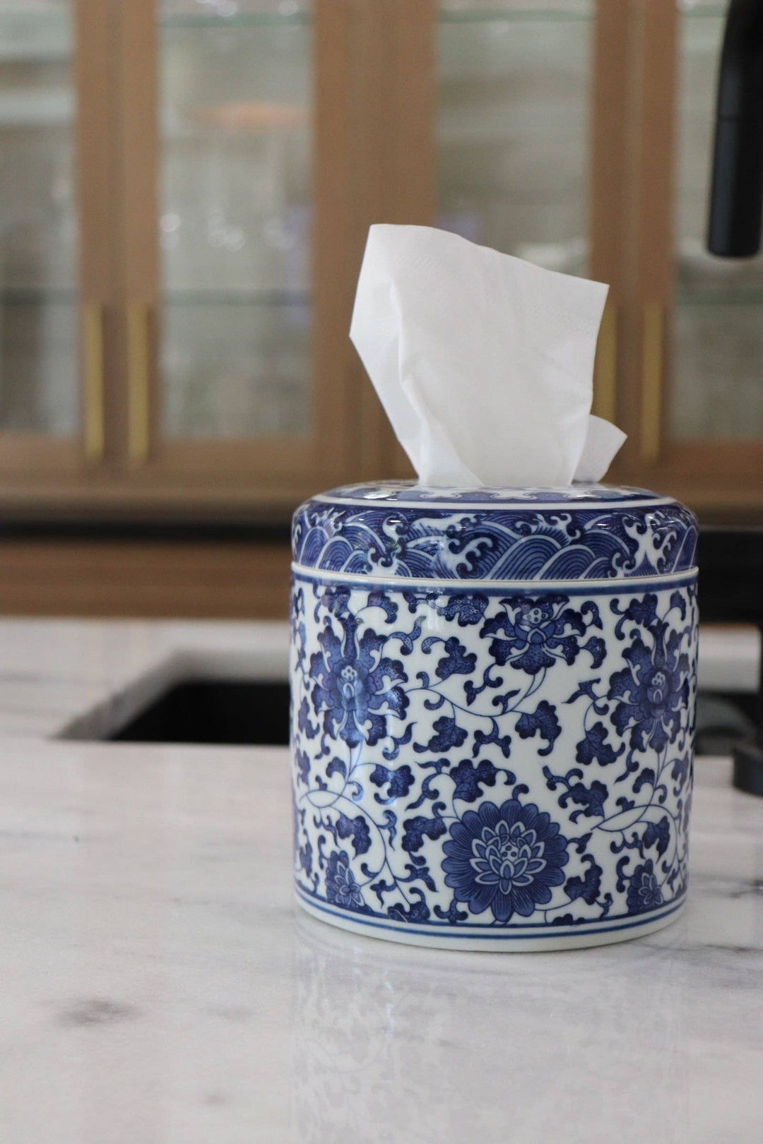 House of Happy- The Marlo Tissue Vessel - Pine & Moss