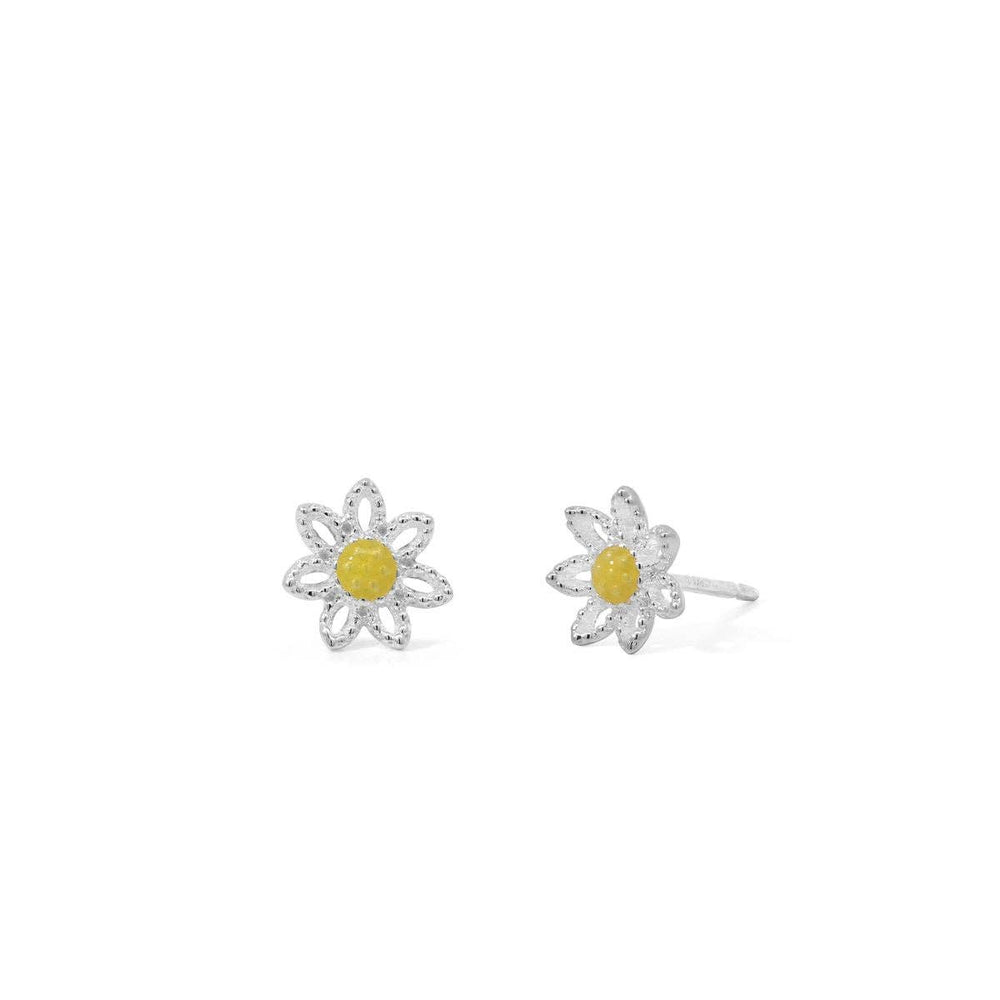 Golden Bloom Sunflower Studs (EA 306YL) - Pine & Moss