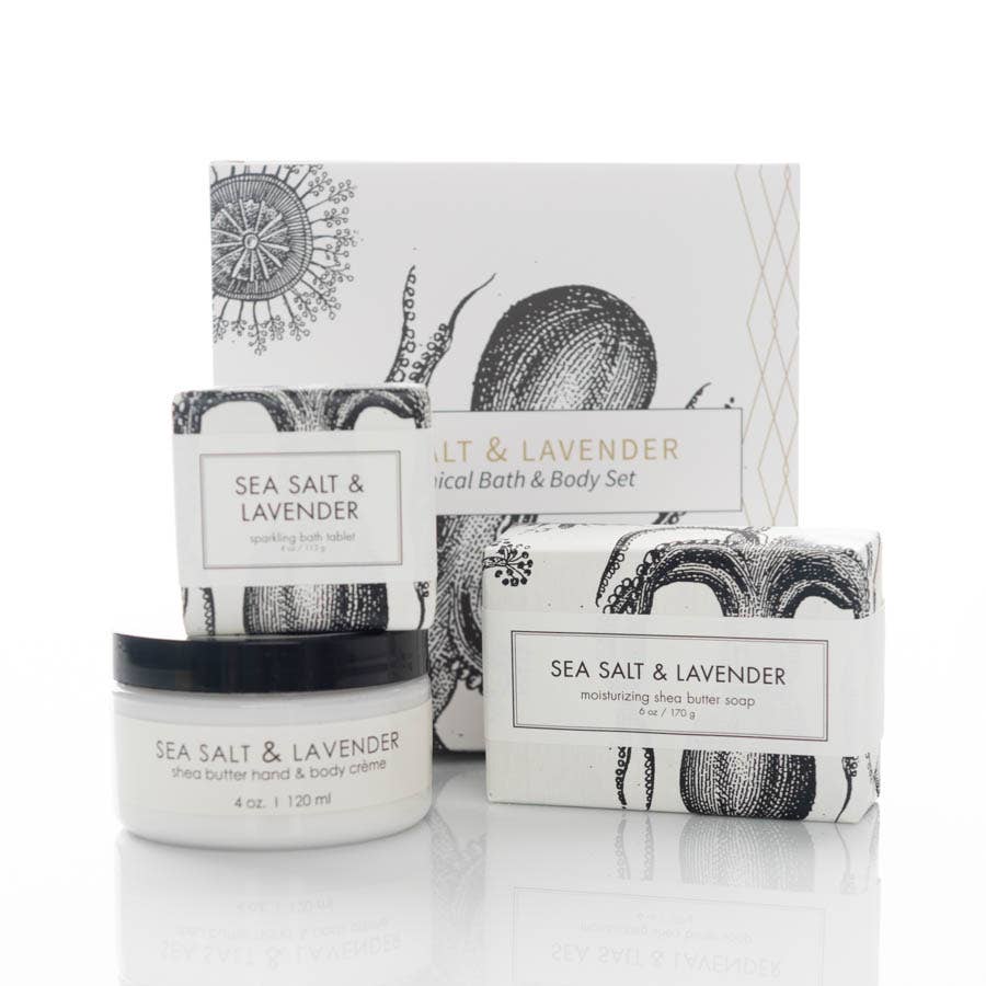 Sea Salt &amp; Lavender Botanical Gift Set