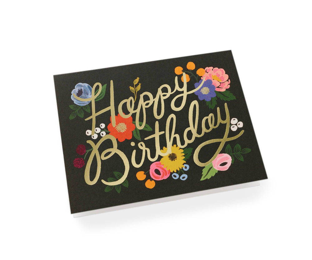 Boxed Set of Vintage Blossoms Birthday Cards - Pine & Moss