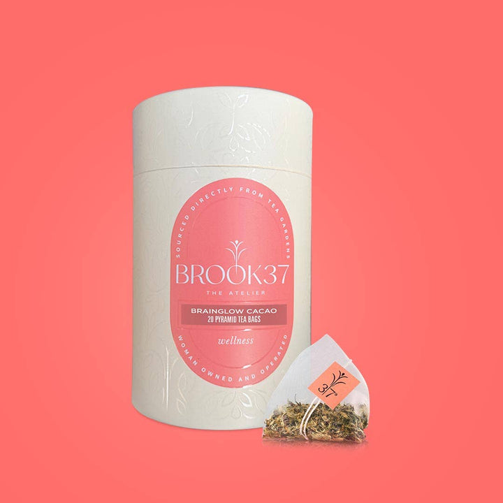 BrainGlow Cacao Tea - Eco Tube (20 teabags)