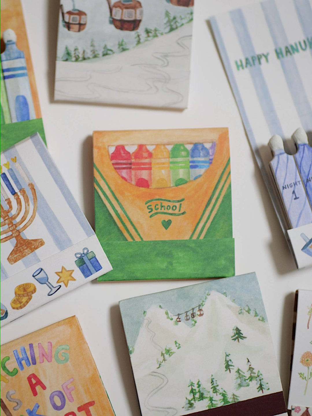 Teacher Appreciation Matchbook - 10 Illustrated Stems