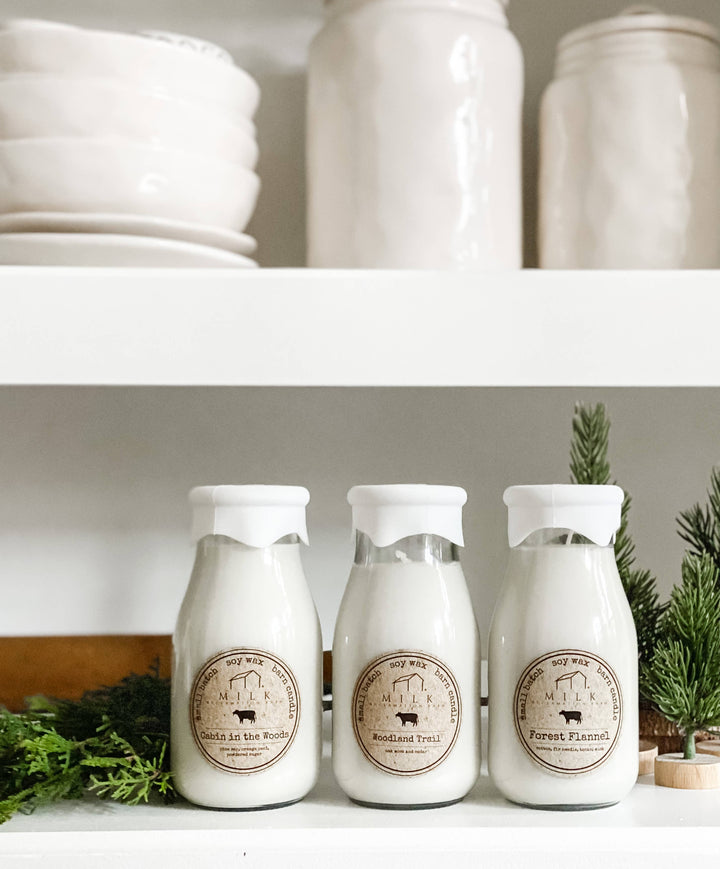 Milk Bottle Candle 13 oz: Brown Sugar & Fig