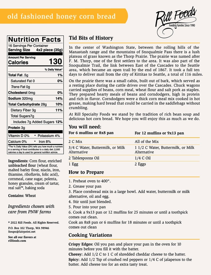 Thorp Prairie Corn Bread Mix