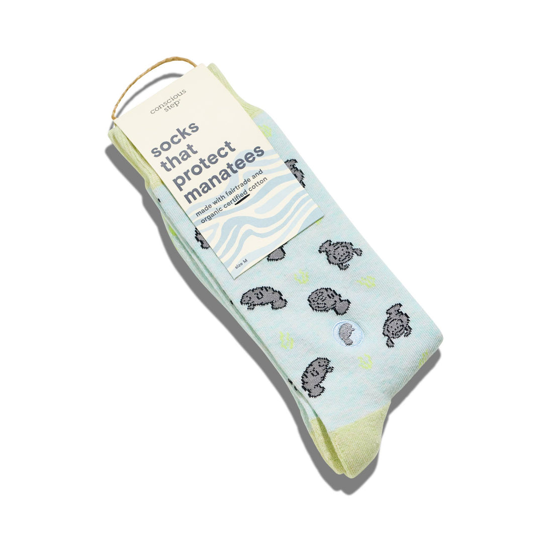 Conscious Step:Socks that Protect Manatees: Medium