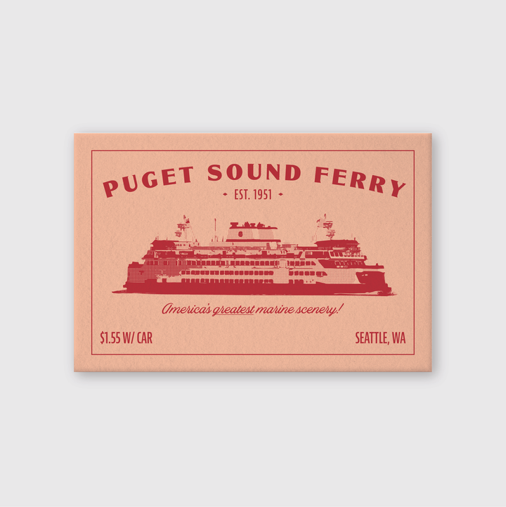 Puget Sound Ferry Postcard