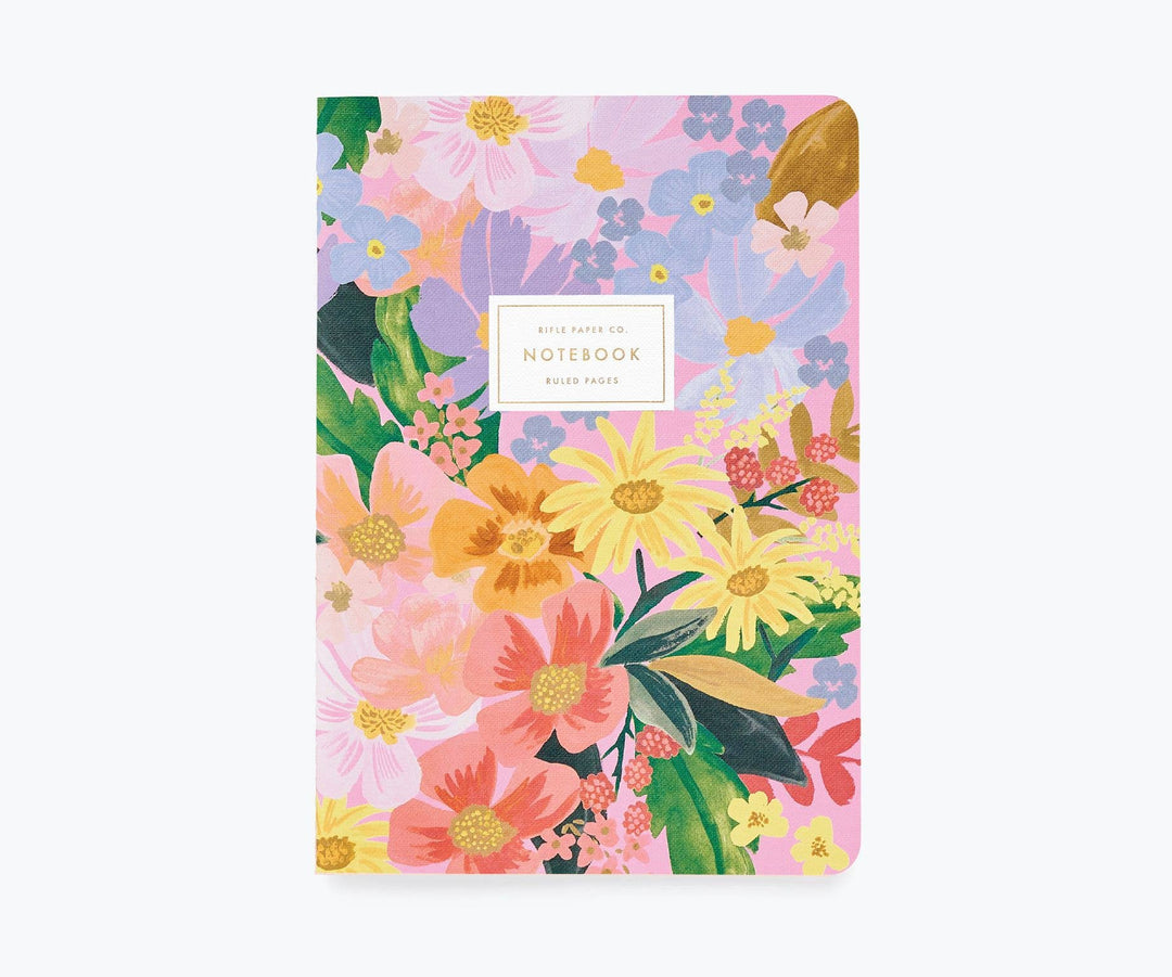 Rifle Paper Co.-Set of 3 Marguerite Stitched Notebooks