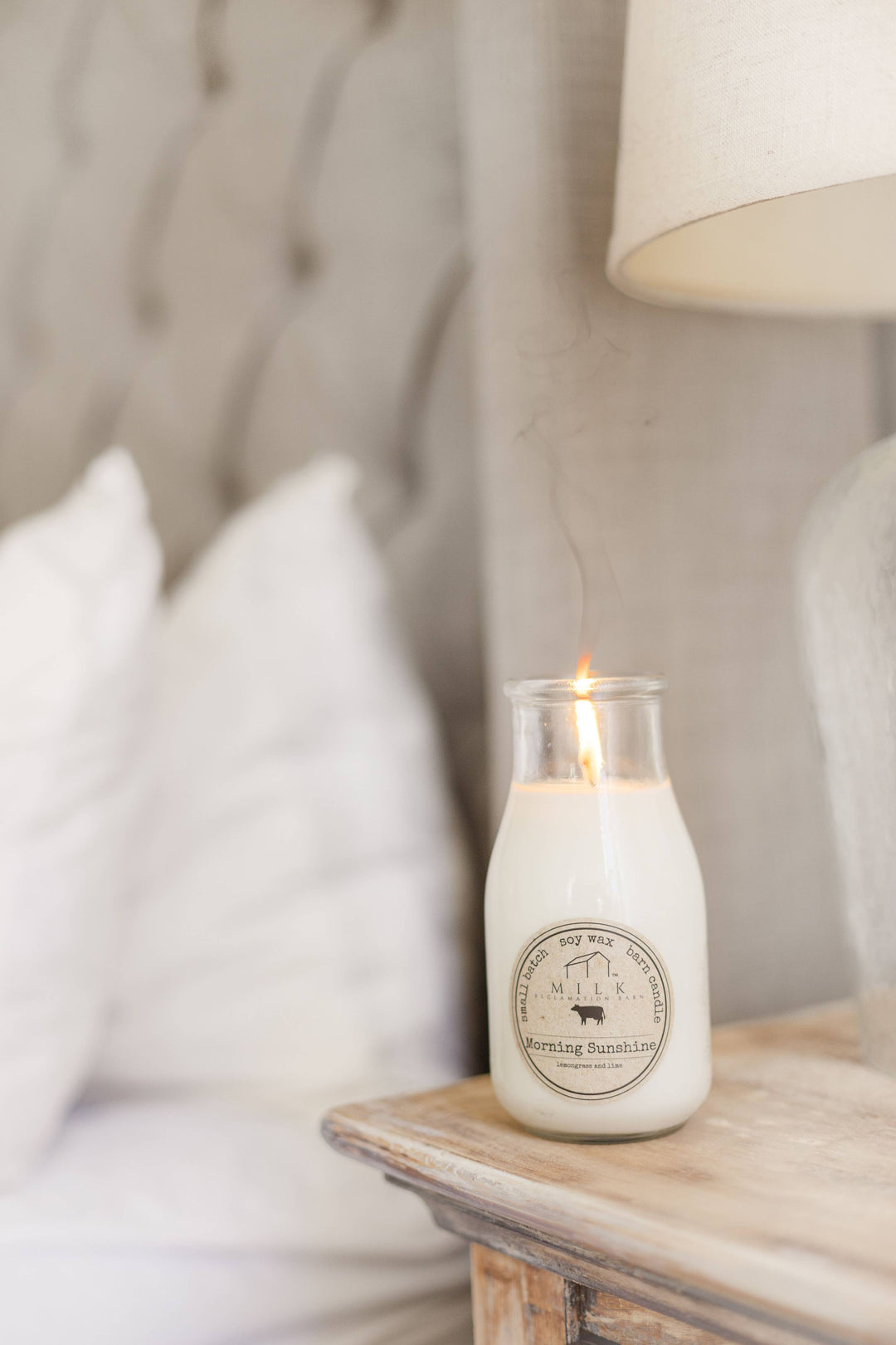 Milk Bottle Candle 13 oz: Brown Sugar & Fig