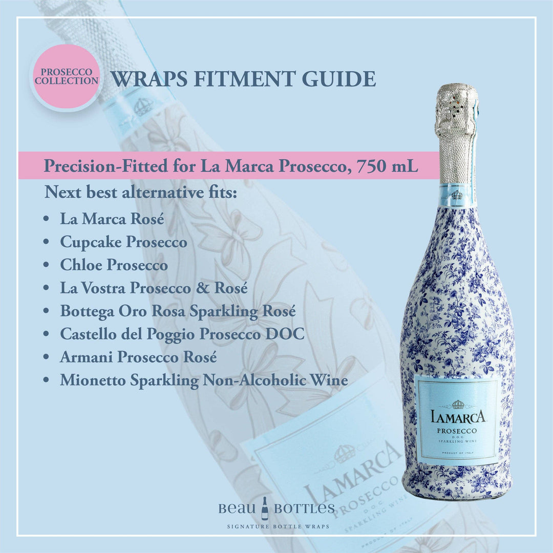 Beau Bottles Pastel Spring Bloom- Prosecco Collection