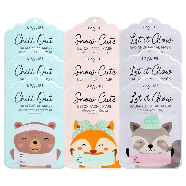 Holiday Gift Tags Facial Masks: (Three Formulas to Choose From) - Pine &amp; Moss