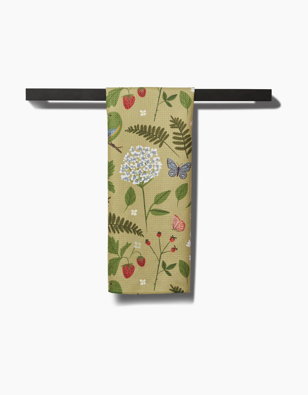 Geometry: Good Green Earth Tea Towel - Pine & Moss