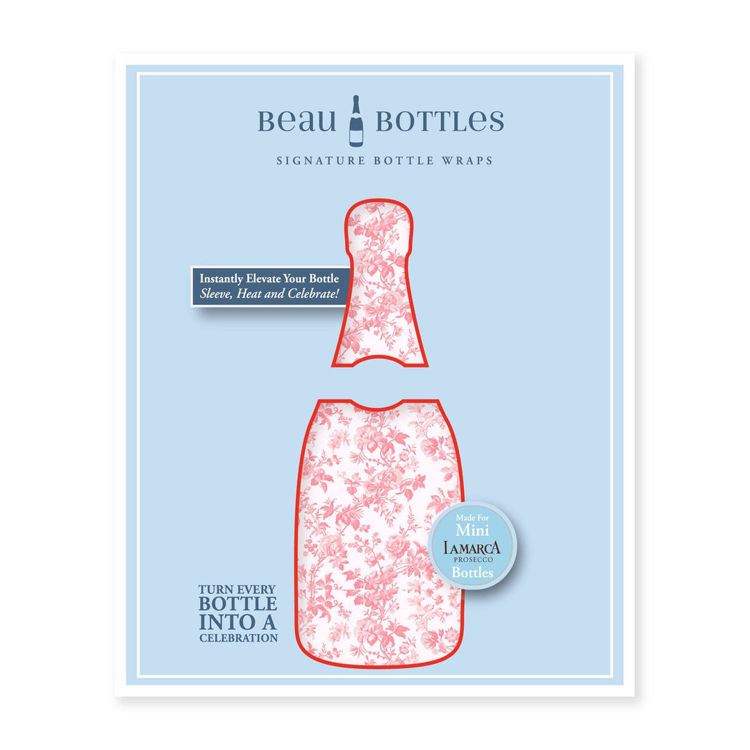 Beau Bottles Pink Floral - MINI Prosecco Collection-Six Pack - Pine &amp; Moss