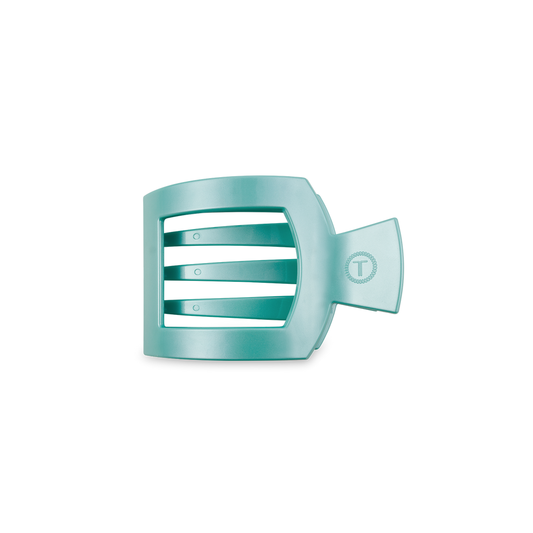 Square Flat Hair Clip | Small | Totally Turquoise