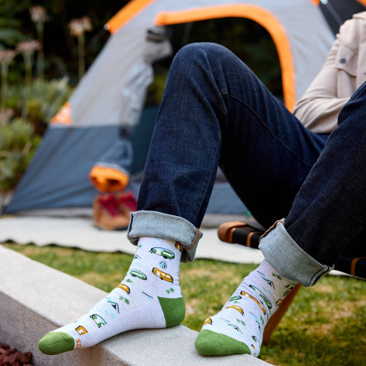 Conscious Step: Socks that Protect National Parks (Green Campers): Medium