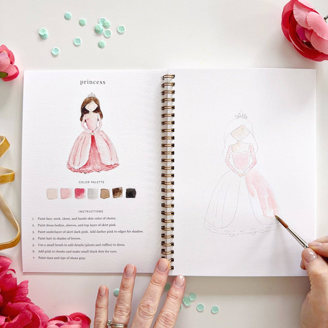 Emily Lex Studios Fairytale Watercolor Workbook - Pine &amp; Moss