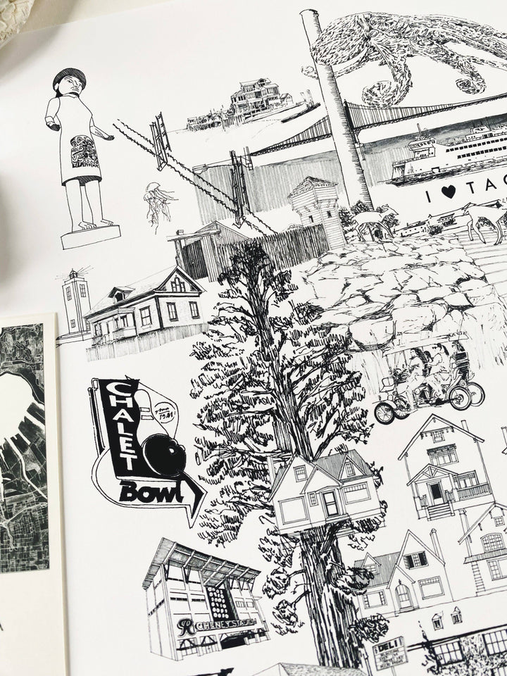 TACOMA Washington "Just Charms": PRINT