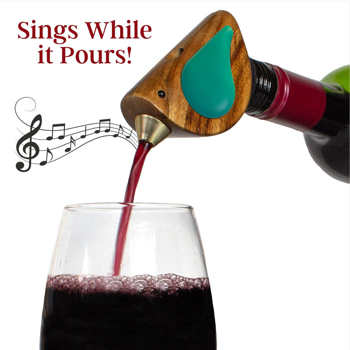 Songbird Specialties® "Singing" Wine Bottle Pourer -Turquoise