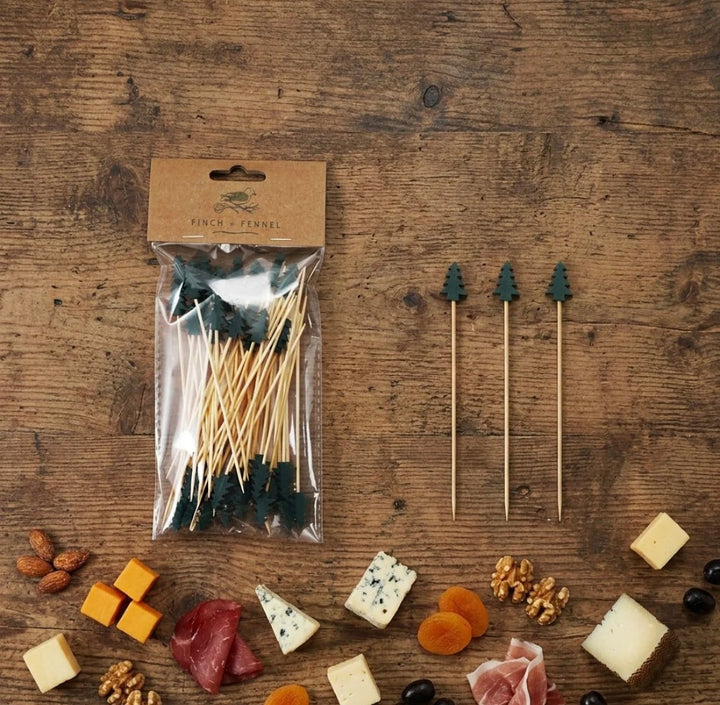 Finch + Fennel Bamboo Tree Skewers - Pine &amp; Moss