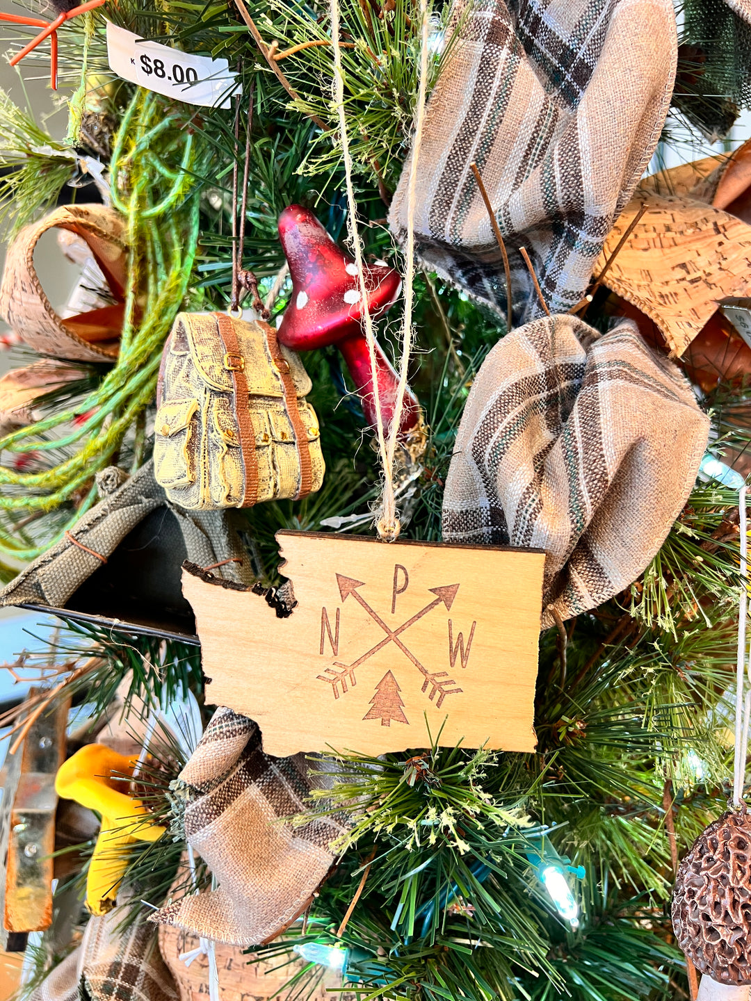 Ginger & The Huth- WA Ornaments (Laser Cut) - Pine & Moss