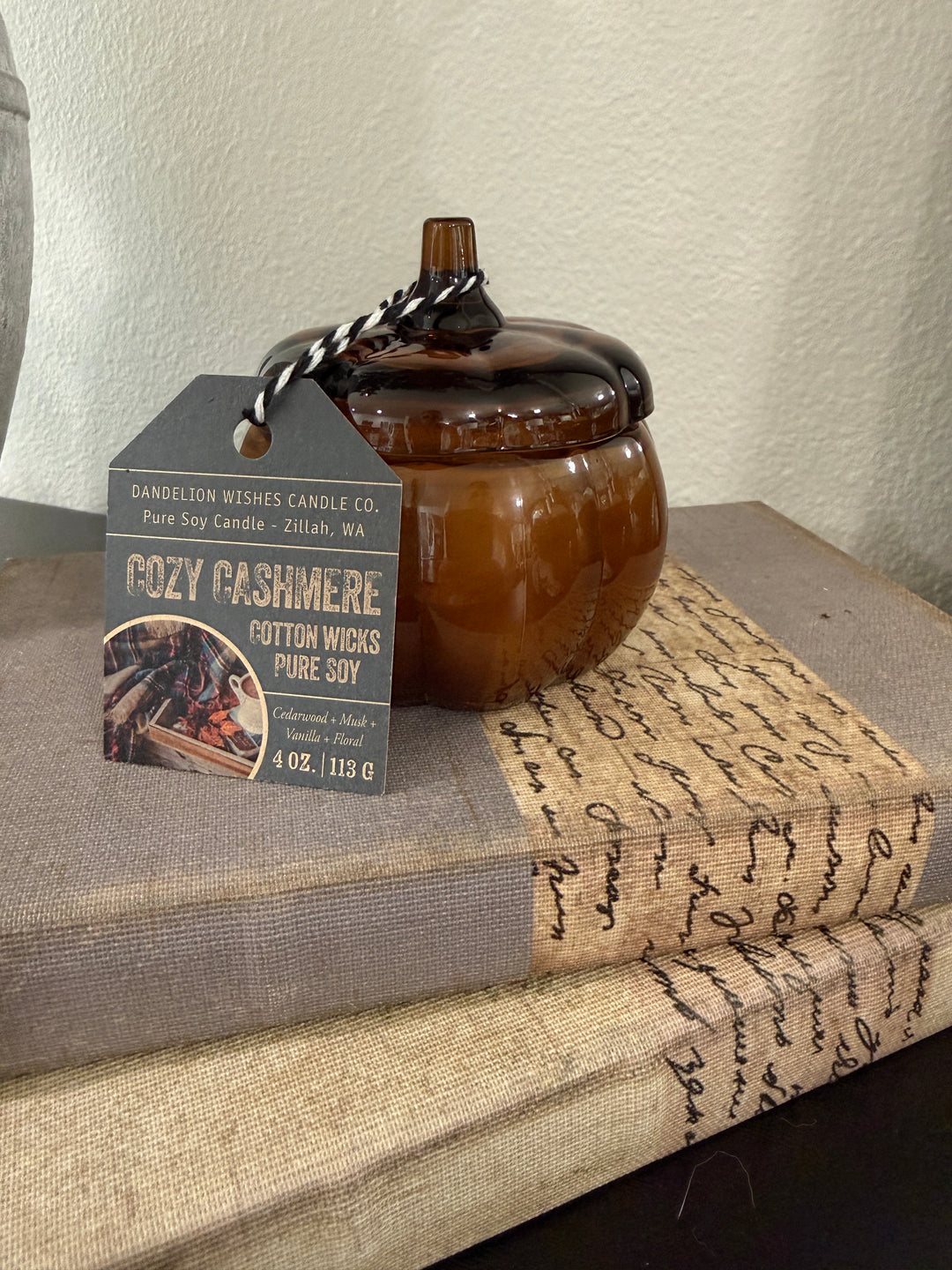 Mini Pumpkin Jar Candle- Cozy Cashmere