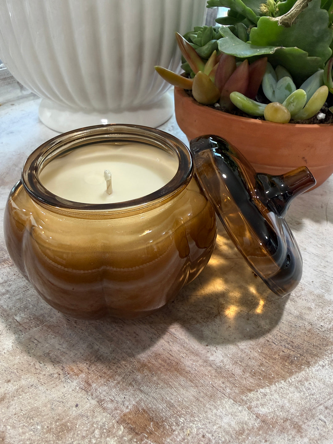 Mini Pumpkin Jar Candle- Cozy Cashmere