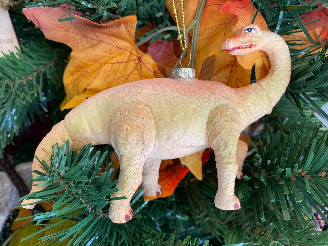 Glass Dinosaur Ornament